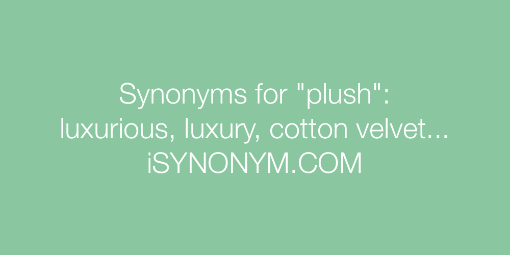 Synonyms plush