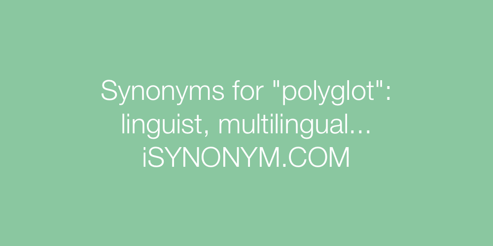Synonyms polyglot