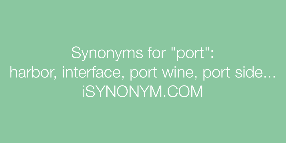 Synonyms port