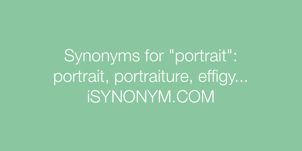 Synonyms portrait