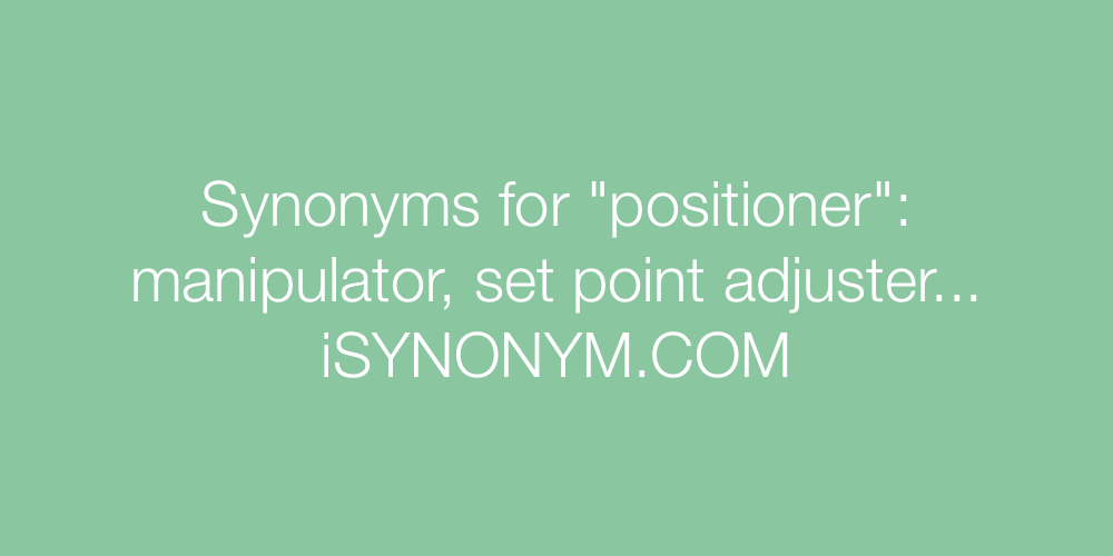 Synonyms positioner