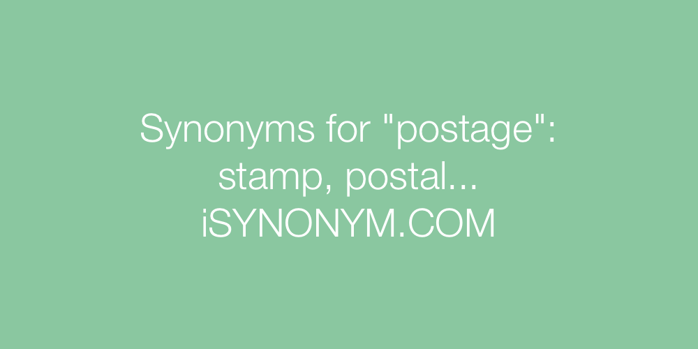 Synonyms postage