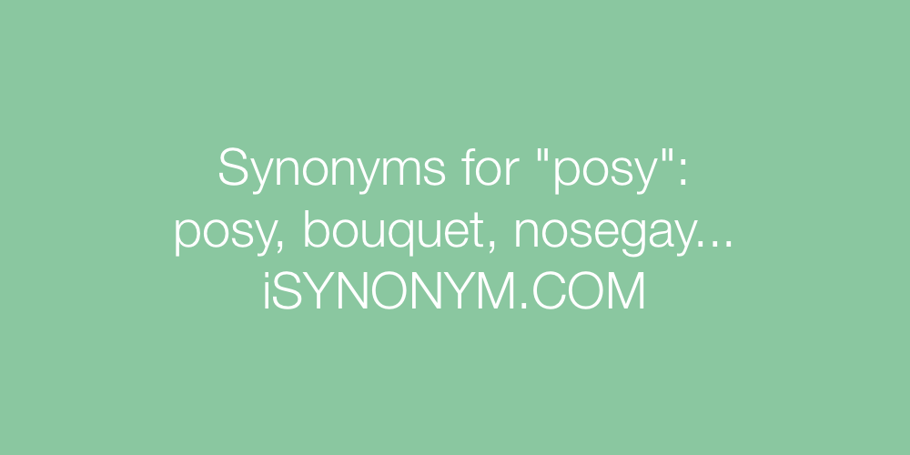 Synonyms posy