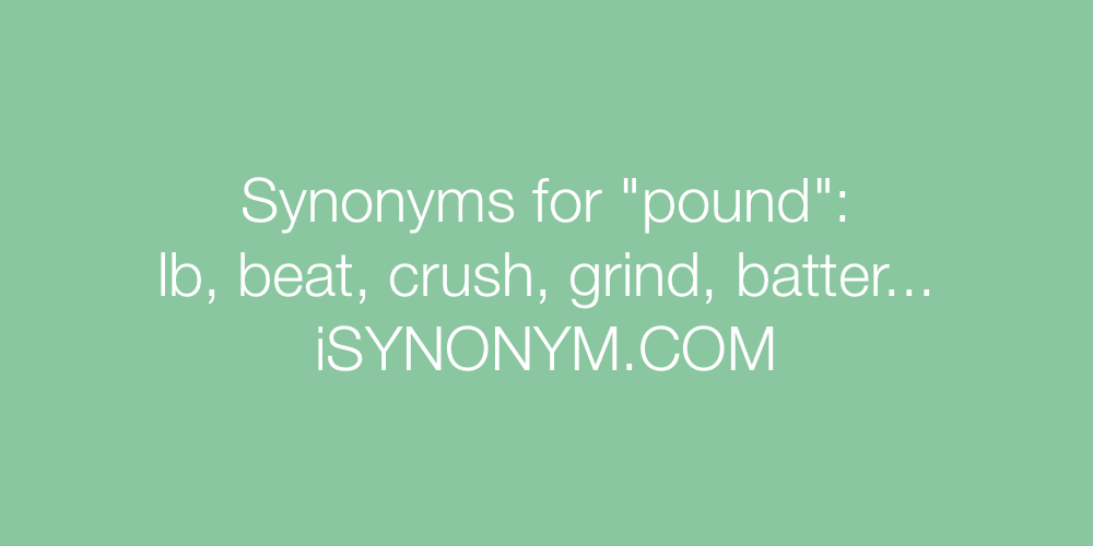 Synonyms pound