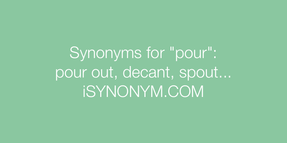 Synonyms pour