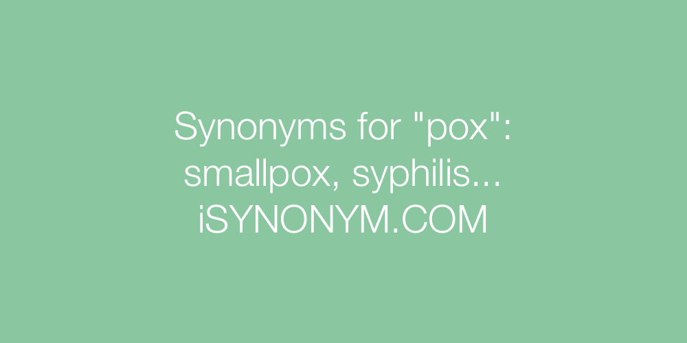 Synonyms pox