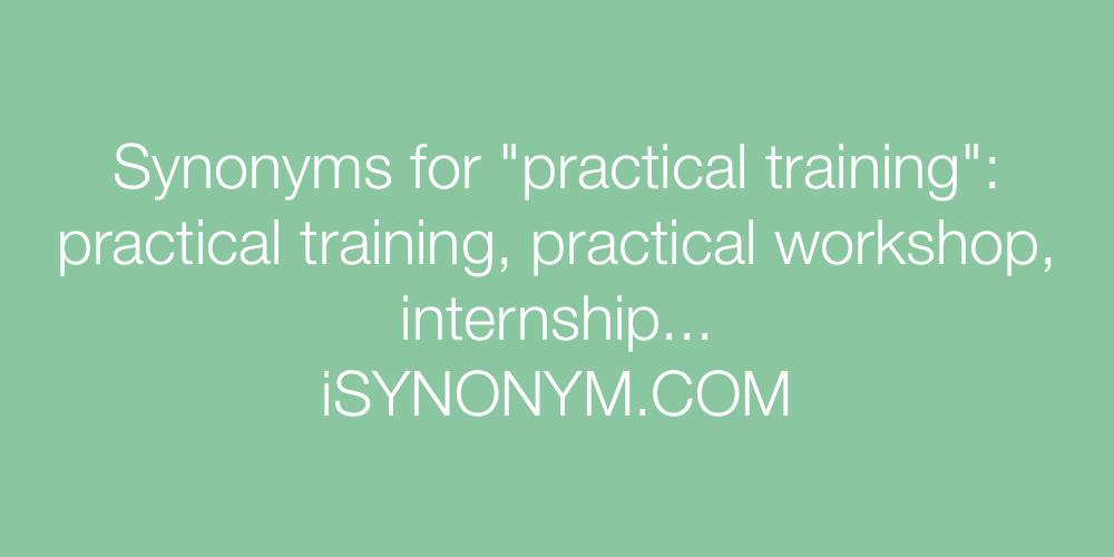 Providing job training synonym