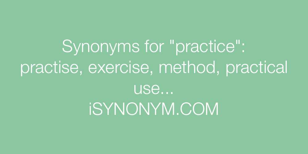 Synonyms practice