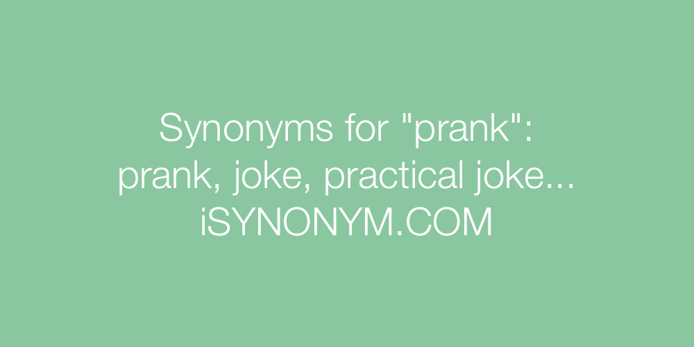Synonyms prank