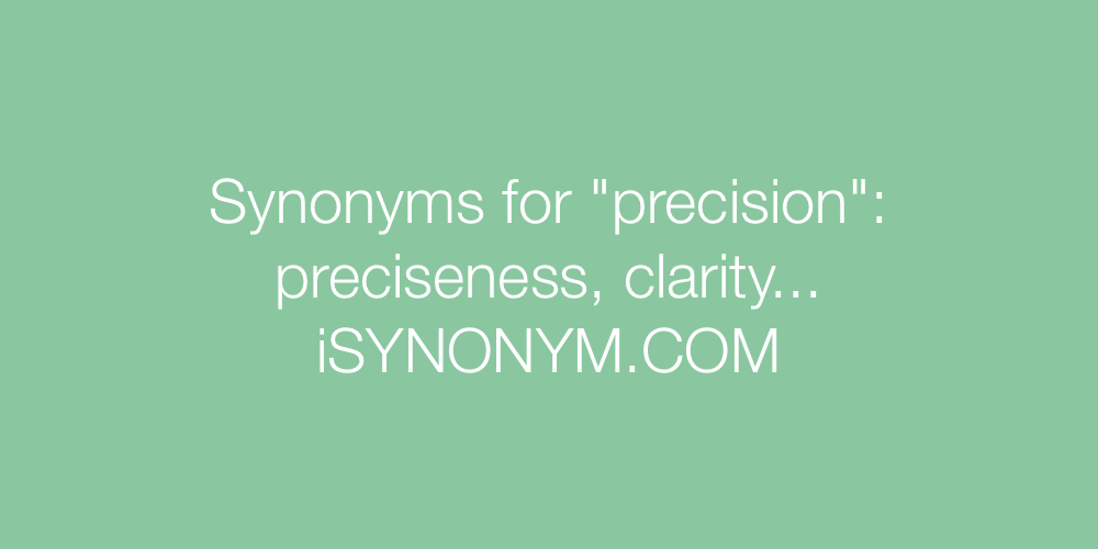 Synonyms precision