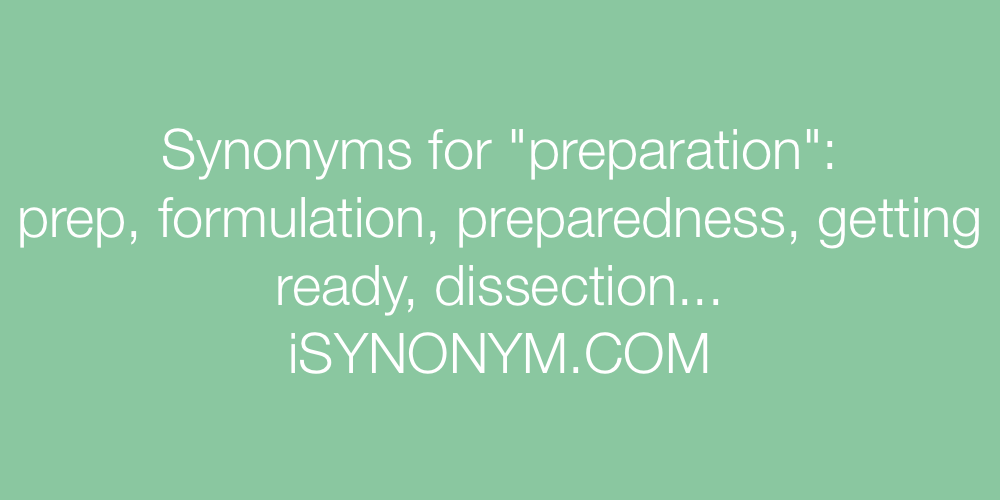Synonyms preparation