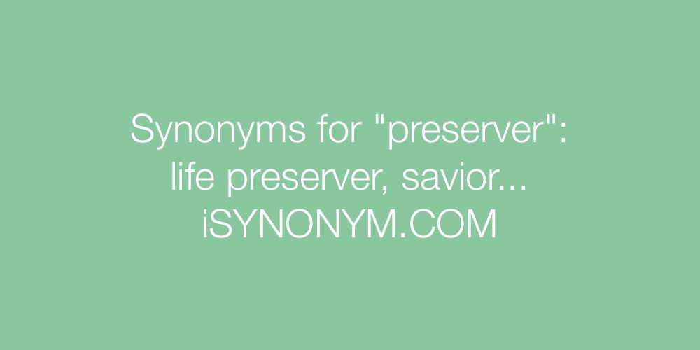 Synonyms preserver