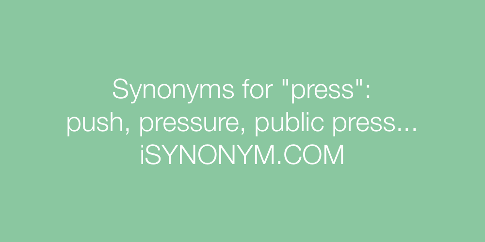 Synonyms press