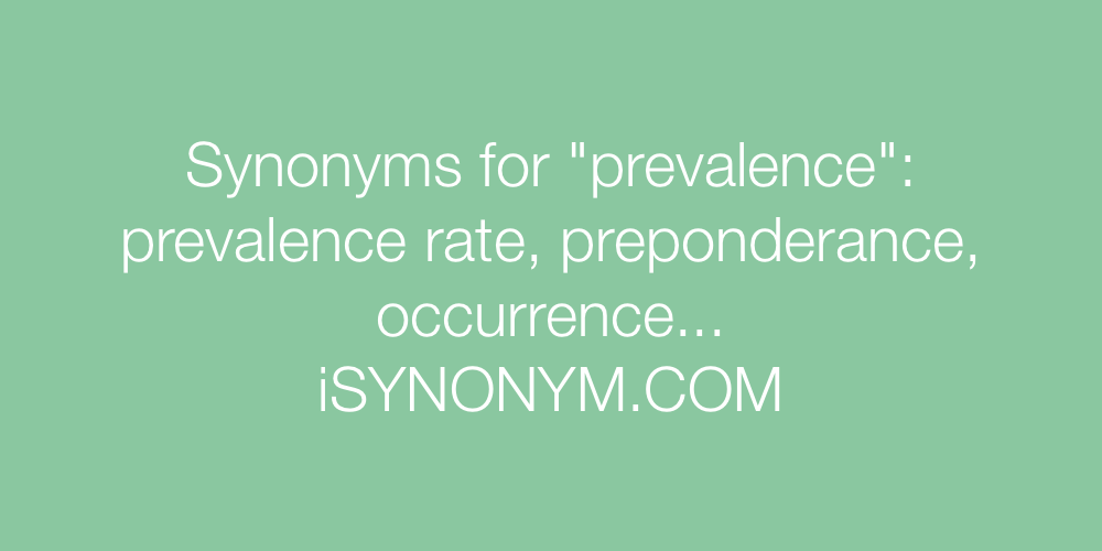 Synonyms prevalence