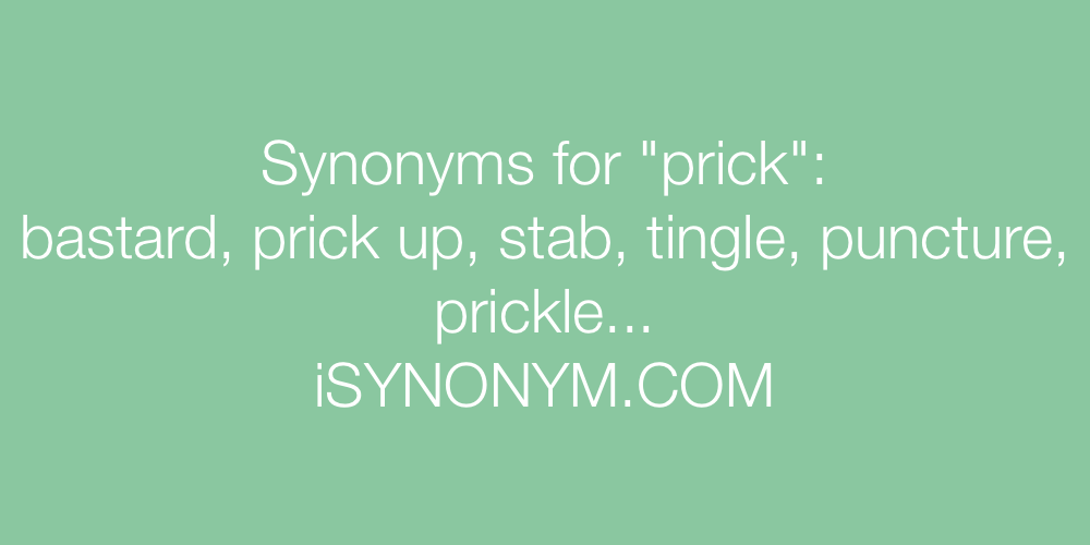 Synonyms prick