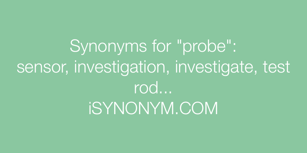 Synonyms probe