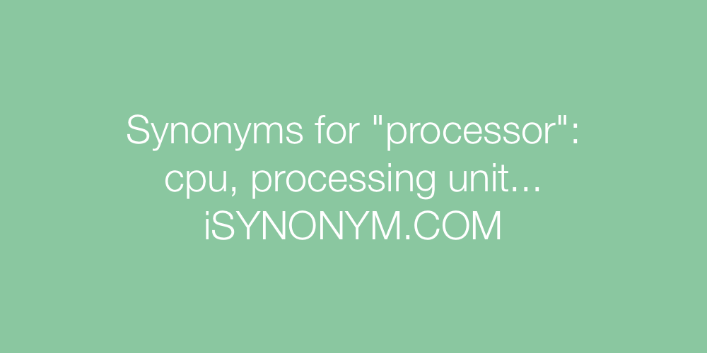 Synonyms processor