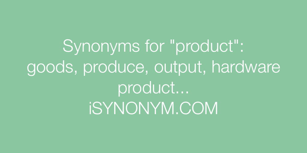 Synonyms product