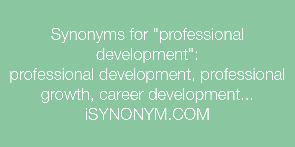 Synonyms professional development
