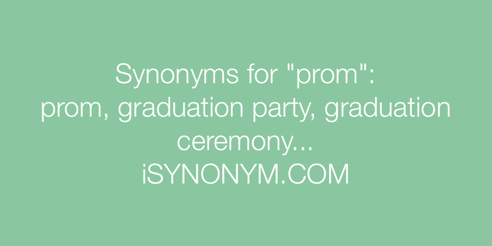 Synonyms prom