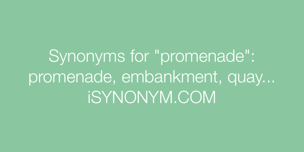 Synonyms promenade