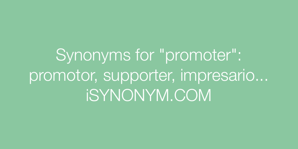 Synonyms promoter