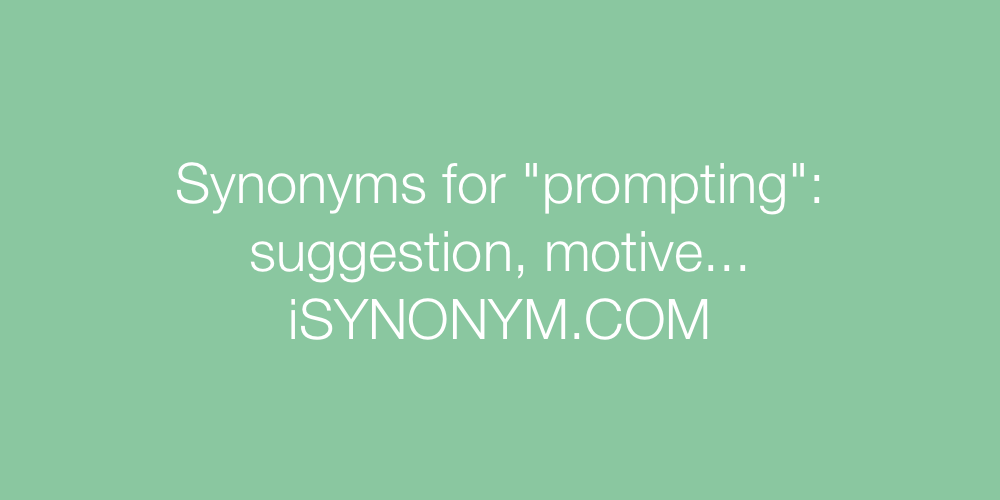 Synonyms prompting