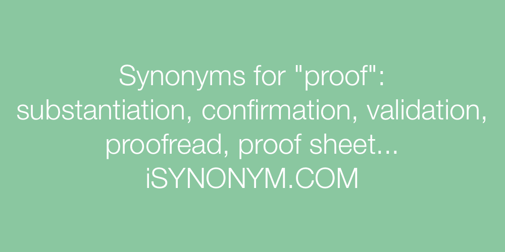 Synonyms proof