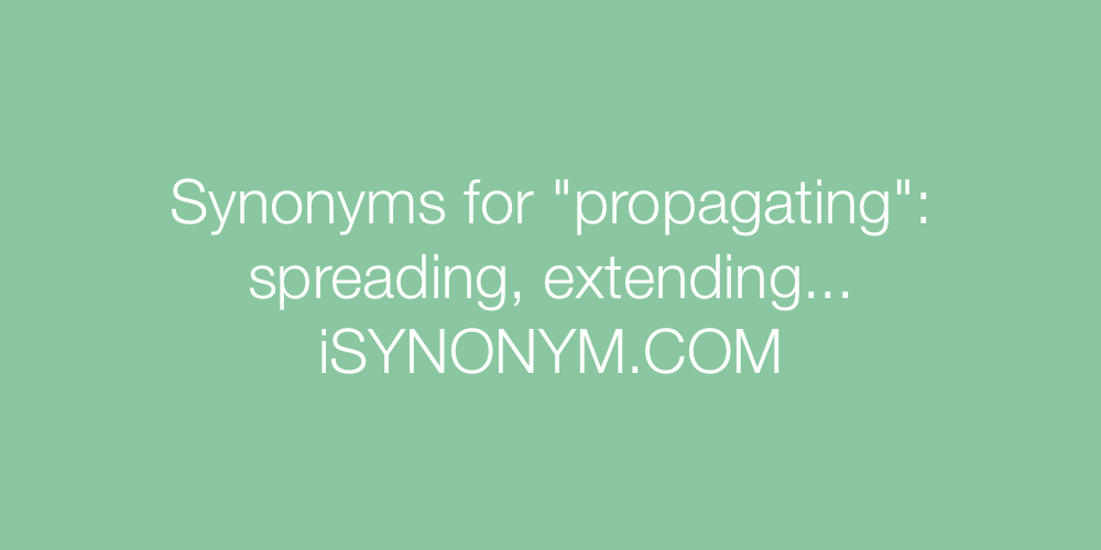 Synonyms propagating