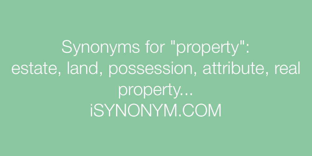 Synonyms property