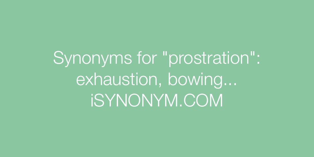Synonyms prostration