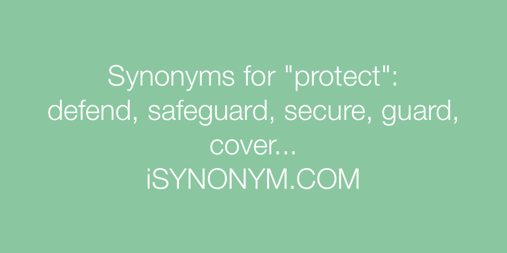 Synonyms protect