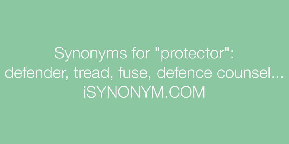 Synonyms protector