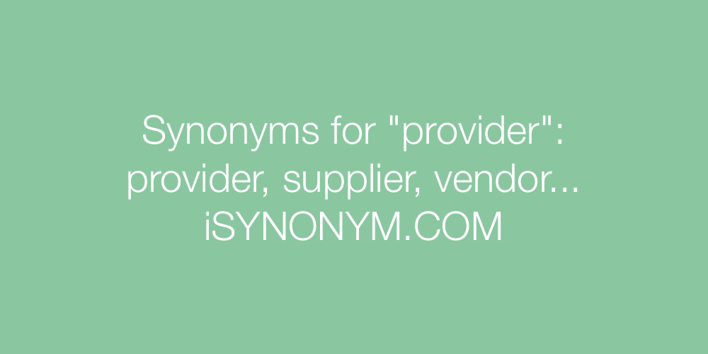 Synonyms provider