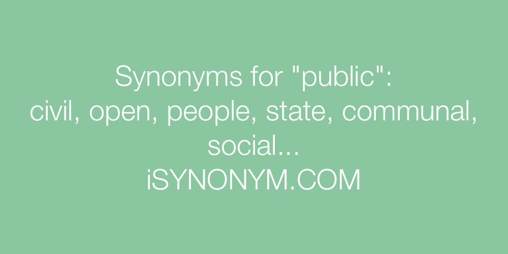 Synonyms public