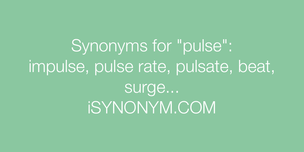 Synonyms pulse