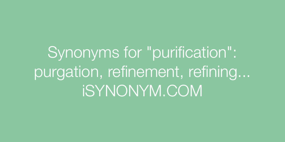 Synonyms purification