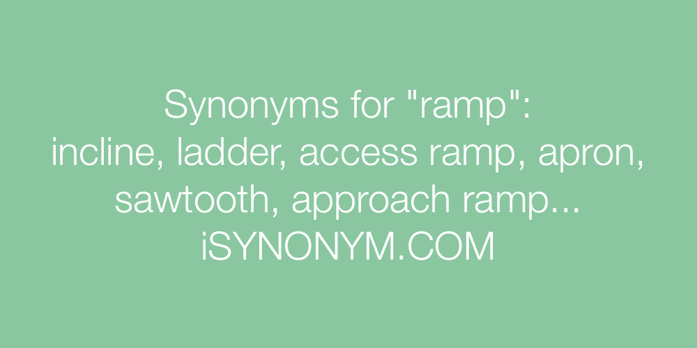 Synonyms ramp
