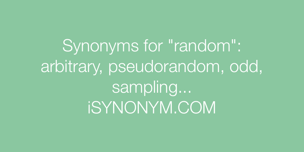 Synonyms random