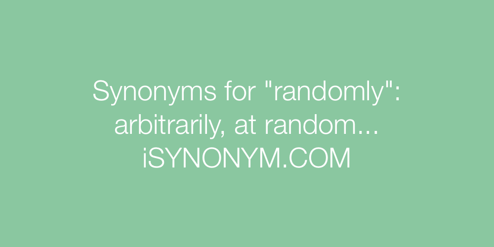 Synonyms randomly