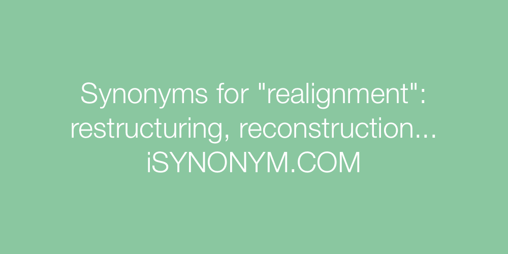 Synonyms realignment