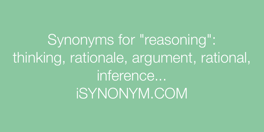 Synonyms reasoning