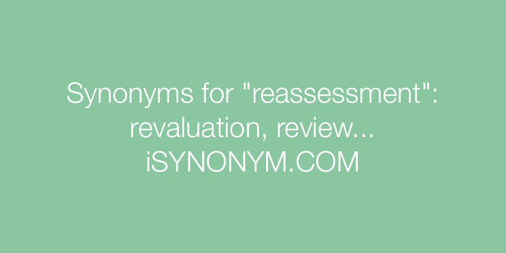 Synonyms reassessment