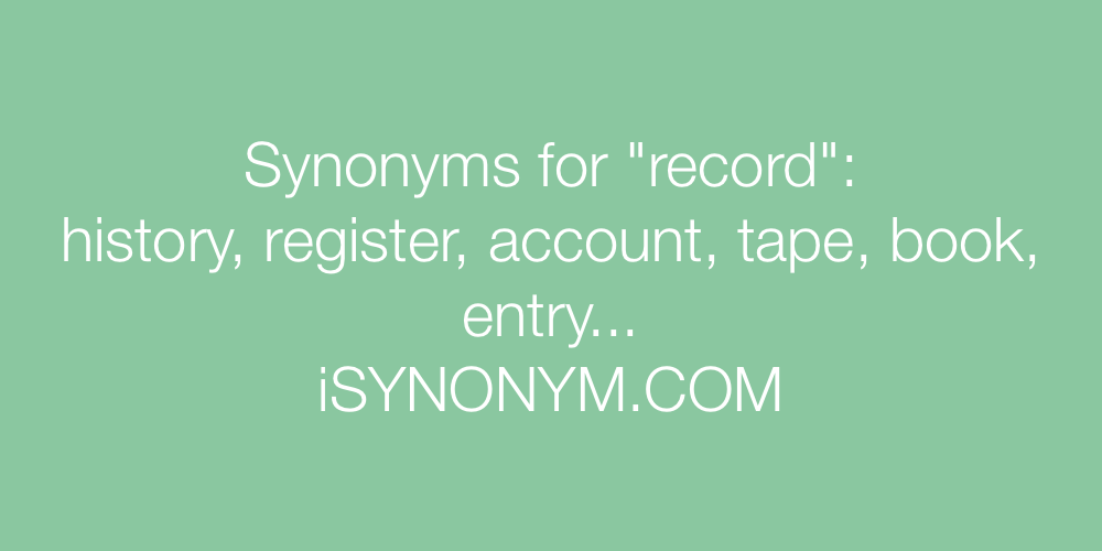 Synonyms record
