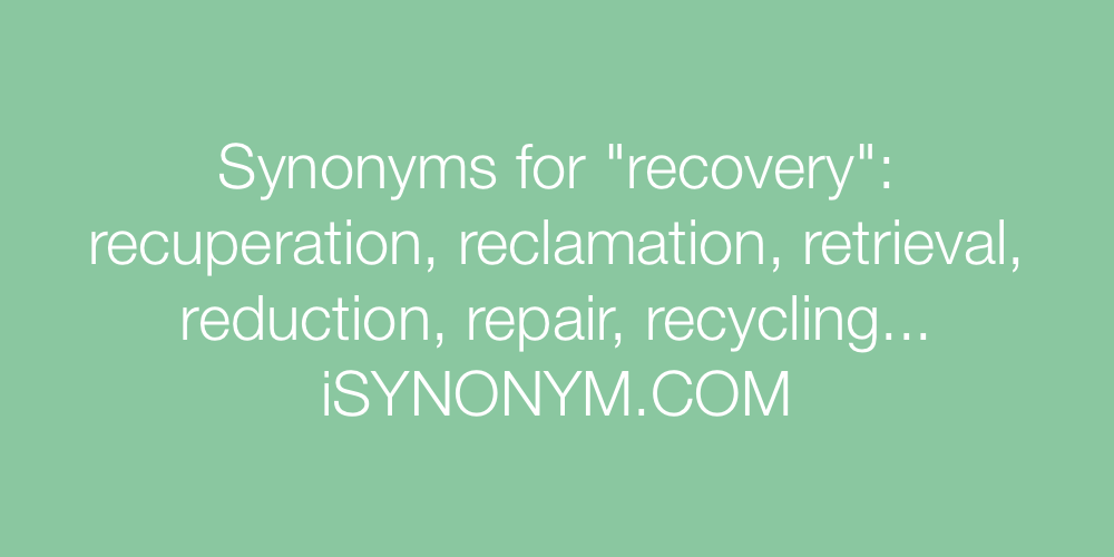 Synonyms recovery