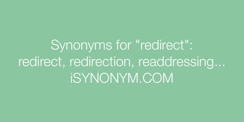 Synonyms redirect