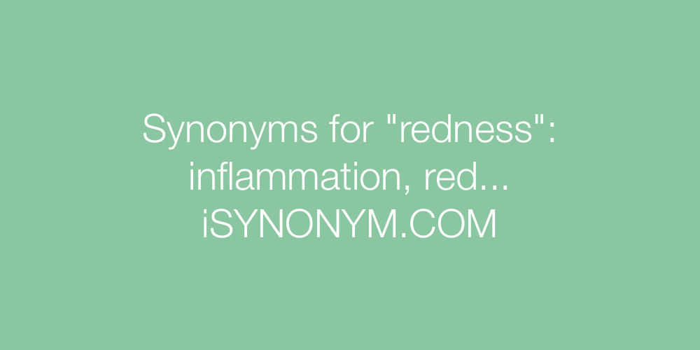 Synonyms redness