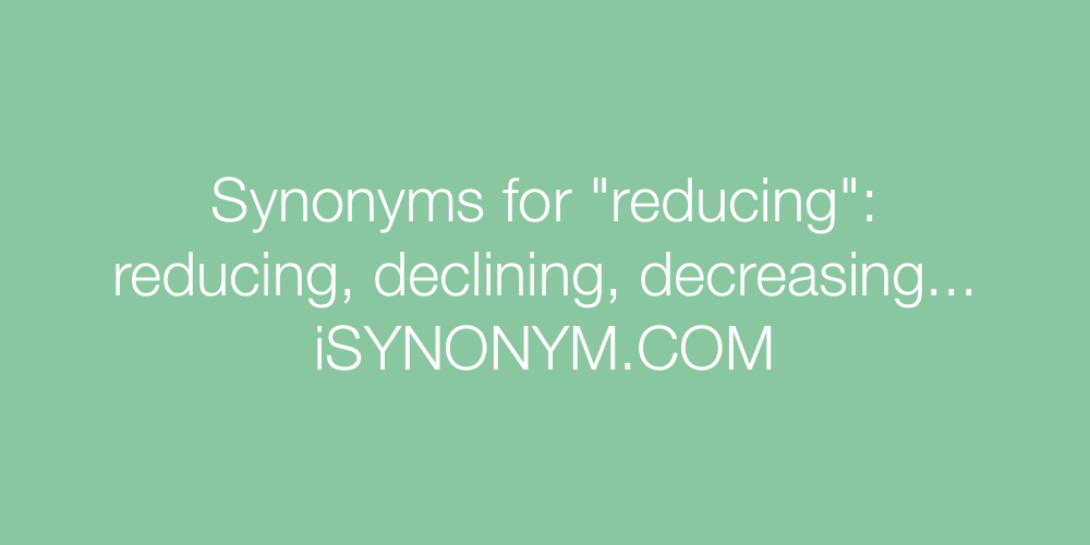 Synonyms reducing
