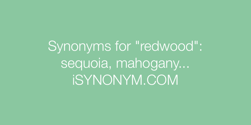 Synonyms redwood