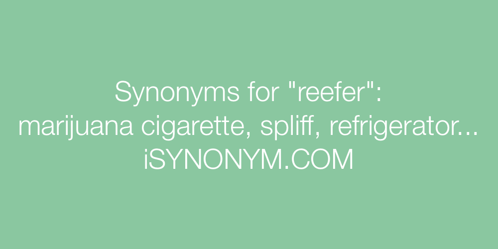 Synonyms reefer